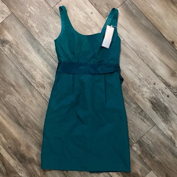 J.Crew BEAUTIFUL Emerald Green Dress Size 00 NWT